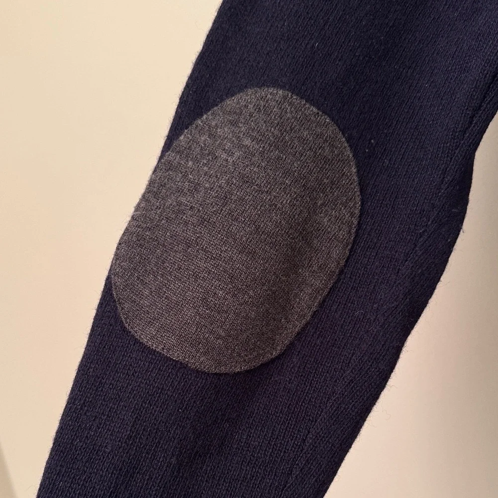 Banana Republic Italian Merino Blend Men's Navy Cardigan Sweater, Size Medium